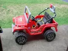 Battery powered Jeep w/charger