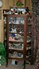 Antique Curved Glass Cabinet