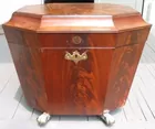 Mahogany veneer cellaret
