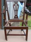 Mahogany Chippendale arm chair
