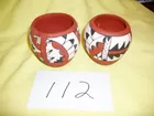 2 sm native american pots