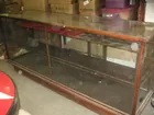 8' oak country store display case