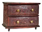 Carved & Dated 1809 Trinket Chest