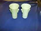 pair jadeite art deco vases
