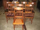 Set of 8 stick & ball chairs