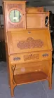 Unusual Oak Writing Desk