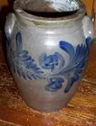 Blue Decorated 1 Gallon Crock