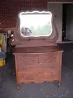 Oak dresser from Connelly Springs hotel