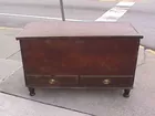 Walnut blanket chest