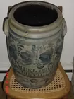 Samuel Booker Louisville, Ky 8 Gal, Blue Crock