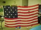 15 STAR AMERICAN FLAG APPLIED STARS