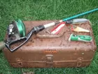 Old Leather Handle Tackle Box!