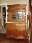 oak side boardwithmarbletop