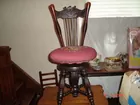 organ stool w/back