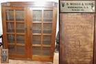 Gustav Stickley Glass Door Bookcase