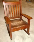 Roycroft oak rocker
