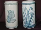 stoneware vases: Old Sleepy Eye