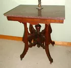 marble-top lamp table