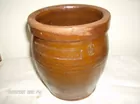 E Suter  1/4 mark  glazed redware