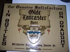 Olde Lancaster Tin Beer sign