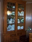 Oak 2 pc. Corner Cupboard