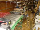 WOOD WORKING SHOP TABLE WITH ROLLERS