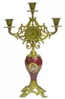 Porcelain Candelabra w/Lux Clock