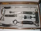 Sterling & antler bar set