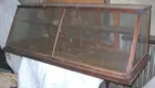 oak slant-front store case
