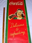 Vintage tin Coke sign, 20