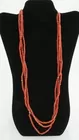 Vintage Navajo pawn coral necklace