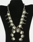 Vintage Navajo squash blossom necklace