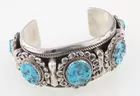 Vintage Navajo Sterling & Turquoise Bracelet