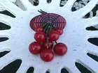 Bakelite Cherry Pin