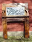 CARVED OAK MANTEL