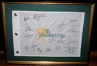 Signed flag from 2007 President's Cup Golf Team