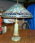 Tiffany Style Leaded Glass Lamp!
