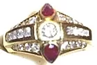 18k Ruby's Diamonds