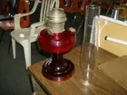red aladdin oil lamp