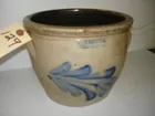 BLUE DECORATED CROCK YEAGER & Co. 