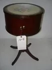 MAHOGANY SMOKING STAND WITH 2 SWING OUT 