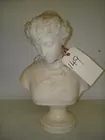 MARBLE BUST OF LADY, SIGNED BY R. REMANE
