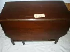 LARGE ENGLISH OAK DROP LEAF TABLE WITH B