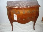 FRENCH 2 DOOR COMODE  WITH MARBLE TOP