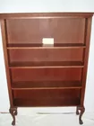 MAHOGANY BOOKCASE, B/C FEET, 1980'S