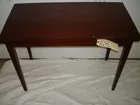 MAHOGANY GAME TABLE WITH SLIDE TOP, NEEI