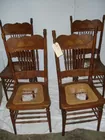 SET OF 4 SPINDEL BACK CHAIRS