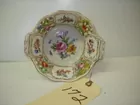 FLORAL DISH WITH HANDLES, 1 HANDLE REPAI
