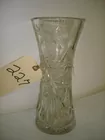 CUT GLASS VASE SIGNED TUNHILL