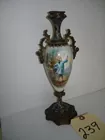 CLOISONNE URN W/MISSEN PORCELAIN CENTER